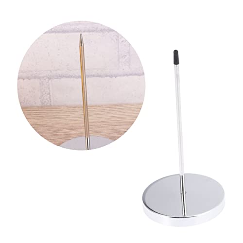 STOBOK 9 Peças Suporte De Recibo De Mesa Haste Reta De Mesa Aço Inoxidável Verifique o Eixo Para o R