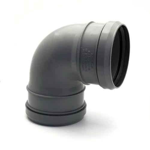 GABBAPLAST Curva Doppio innesto 90° x 50mm per Tubi di Scarico, Multicolore, Standard