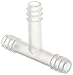 Nalgene 6151-0187 Polypropylene T-Type Tubing Connector, 3/16" Tubing ID (Pack of 12)