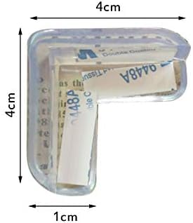 4Pcs Transparent Table Corner Protector Angle Pad Child Corner Guard Baby Table Corner Bumper Attractive Furniture Corner and Edge Safety Bumpers