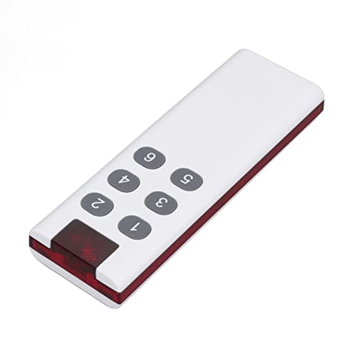 Fafeicy Controlador Remoto Sem Fio Transmissor 433MHz, 1000m (6 chaves) | Universal para Portas de Garagem, Persianas Rolô, Alarmes de Carro, Material PE, Código Fixo 1527