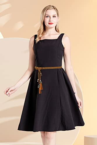 Exotic Women Waist Belt/Rope/Chain With Tassel And Beads In 8 Colors (Tan) #TOP5