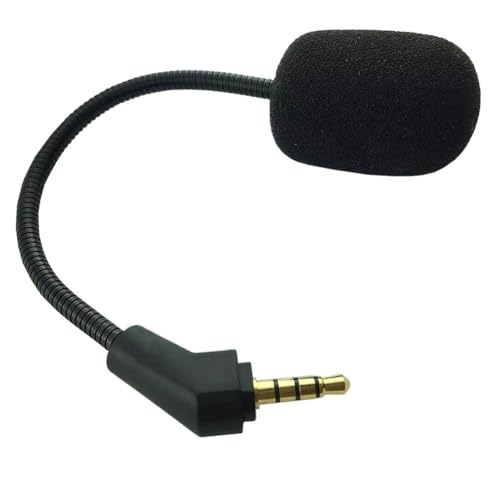 Image of Lagomloot for ROG Theta 7.1 Gaming Headset Replacement Microphone, Noise Cancelling Boom Mic with Gold-Plated 3.5mm Connector, Flexible Tube Design for Clear Voice Communication, Black