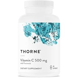 THORNE - Vitamin C 500 mg - Blend of Vitamin C and Citrus Bioflavonoids from Oranges - Supports Immune System, Cellular Energy Production & Collagen Production* - Third-Party Certified - 90 Servings