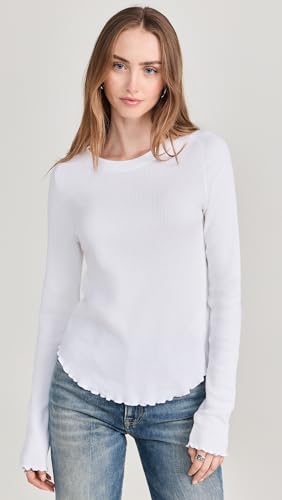 Free People Women\'s Easy Does It Tee, White - Thumbnail 2