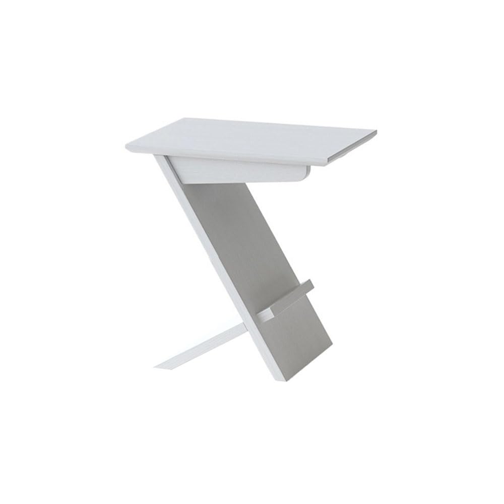 ZTHYSHOZ Coffee Table Modern Wooden Sofa Side Table Leaning Tower Nightstand Storage Rack Bedside Balcony(White)