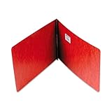 ACCO Pressboard Binder Report Cover, Prong Clip, Legal Size, 2-Inch Capacity, Red - 5 Each Per Pack