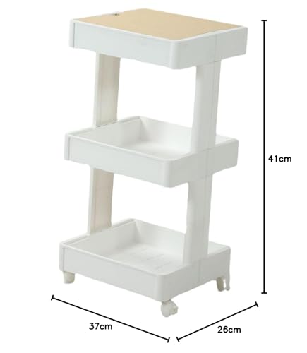 Organisateur mobile polyvalent 3 niveaux pour chambre et salle de bain - 4
