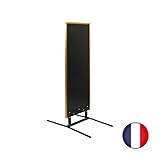 Ecriture simple sur les deux faces avec une craie ou un feutre craie.