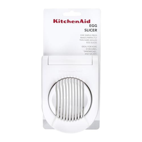 Foto von KitchenAid Eierschneider 11 cm, Eischneidewerkzeug mit Stahldrähten, Weiß