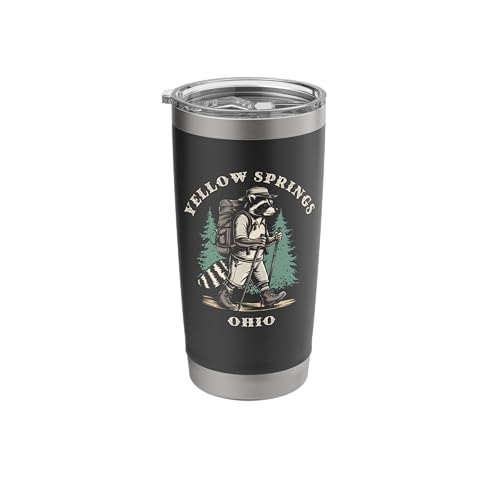 Funny Yellow Springs Ohio Raccoon Insulated Tumbler