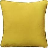 REDBEST Kissen Uni, Dekokissen, Zierkissen gefüllt Ocker, Größe 40x40 cm - mit Biese, glattes, strapazierstarkes Gewebe (weitere Farben)