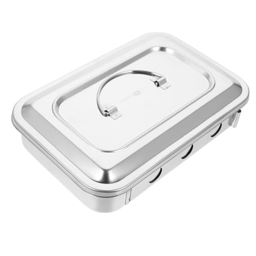 BESTYASH Sterilisator Edelstahlbox Klein Mit Thermometer Quadratischer...