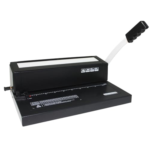 Genérico Máquina de Encadernação em Espiral A4 Perfuradora Preta