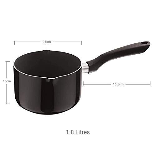 Penguin Home® Non Stick Milk Pan 16cm 1.8 Litre | Induction Safe Pot with Bakelite Handle | Milkpot with Double Pouring Lips | Saucepan | Multi Purpose Stockpot for Sticky Sauces | Cooking Pots & Pans - Image 2