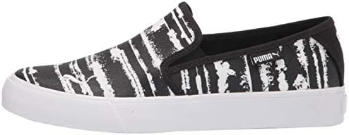 PUMA Women's Bari Slip On Sneaker, Black/White, 7 | Image 7