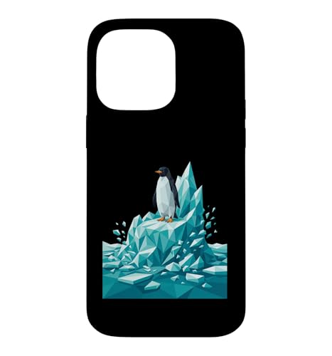 Low Poly Penguin Iceberg Geometric Arctic Graphic �X�}�z�P�[�X iPhone 14 Pro Max �p