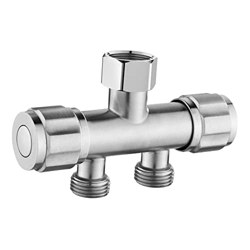 STARTIST ステンレス鋼洗濯機蛇口ダイバーターダブルウォーターアウトアダプター