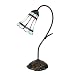 Produktbild Clayre & Eef Tiffany Tischlampe 48 cm Blau Glas Schreibtischlampe Tiffany