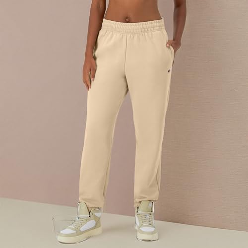 Image of Champion Women's Cinched-Bottom Fleece Sweatpants, Oversized Fit, Midweight