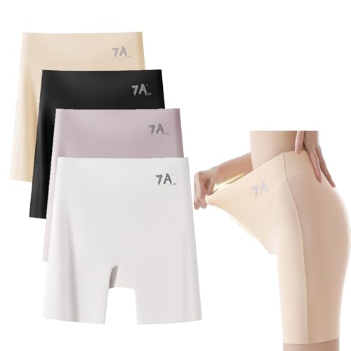 Choosemuc Underwear, Women's High-Waisted Ice Silk Tummy Control and Butt Lift Underwear, 3-in-1 Panty Shorts