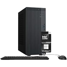 ASUS V500 Home & Business Desktop Computer Intel Core i7 24 MB Cache, Up to 4.9GHz, 64GB RAM, 1TB PCIe SSD, WiFi 6, Display Port, HDMI, Keyboard & Mouse, 2-Monitor Support 4K, Windows 11