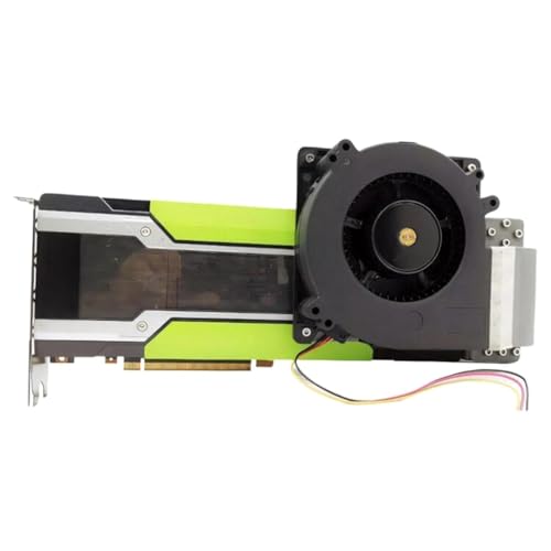 Hipzeepo Conjunto de Actualización de Tarjeta Gráfica P40 P100 M40 con Ensamblaje de Ventilador de Enfriamiento Activo Completo (12CM)