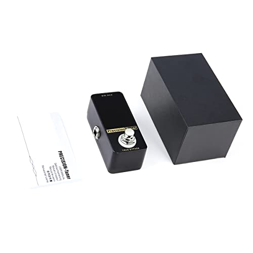 lifcasual Precision Chromatic Tuner Pedal Large Display LED Full Metal Shell com True Bypass para Gu
