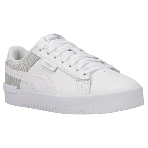 PUMA PUMA Women's Jada Tiger Lace Up Sneaker Wht/Wht/Sl 9 Medium US