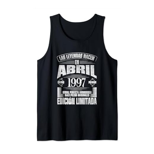 Las Leyendas nacen en Abril de 1997 - 27 Años Cumpleaños Camiseta sin Mangas