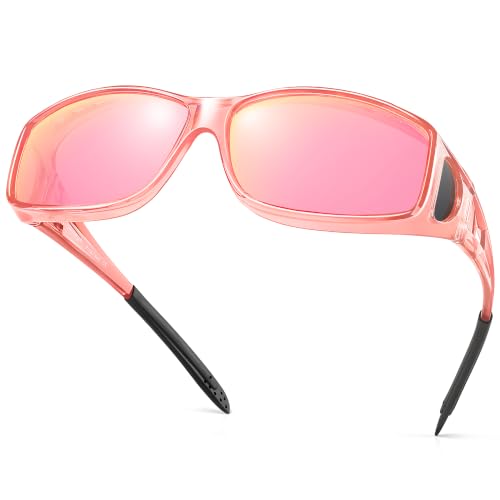 Image of URUMQI Polarized Sunglasses Fit Over Glasses for Men Women, Wraparound Sun Glasses UV400 Protection for Driving Fishing