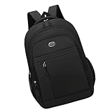 DEKKRYNFV Mochilas para laptop de negocios, de viaje, resistentes al agua, bolsa para computadora universitaria de 15.6 pulgadas y portátiles de negocios para mujeres profesionales, Negro