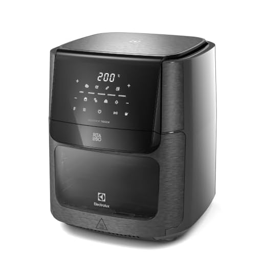 Fritadeira Elétrica sem oleo Forno Oven Airfryer 12L digital receita programada 2 bandejas espeto giratório 1700W Electrolux EAF90 Grafite 220v