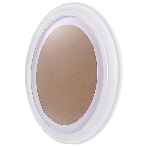 Cabilock Marco De Fotos De Madera Maciza Ovalado Para Decoración De Pared Incluye Clavos Sin Costuras y Herramientas De Decoración Hogar