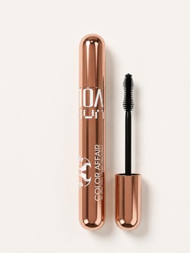 Image of COLOR AFFAIR Volumizing Mascara for Women | Long Lasting Lash Mascara with Precision Brush | Smudge Resistant Everyday Eye Makeup | Black Mascara