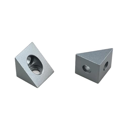 Connecteur d'angle 90° profilé aluminium rainure en V équerre 20x20 C-Beam gris