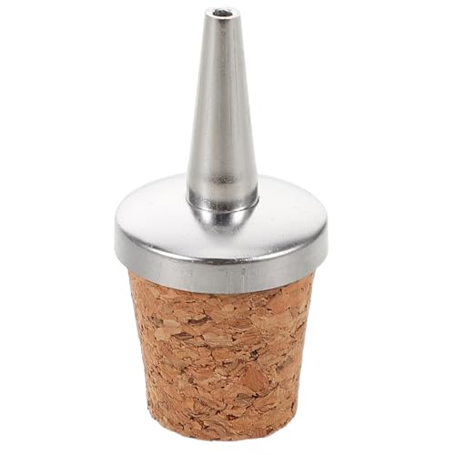 Beaupretty Vertedor de Botellas Amargas con Tapón de Madera y Metal, Diseño Versátil para Mezclar y Servir Bebidas en Restaurantes y Destilerías