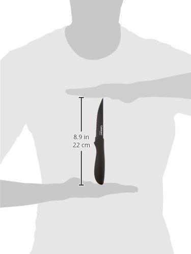 Image of Cuisinart 6-pc. Ceramic Coated Steak Knife Set (Black), Black