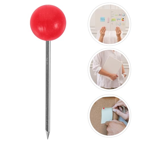 Chinchetas de mapa SHINEOFI rojas para tablero de corcho y bricolaje fácil 5