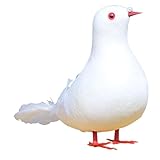 Figurine de pigeon de jardin : pour décorer des de jardin miniatures, et il est facile de faire jardin un monde magnifique, décoration de pigeon