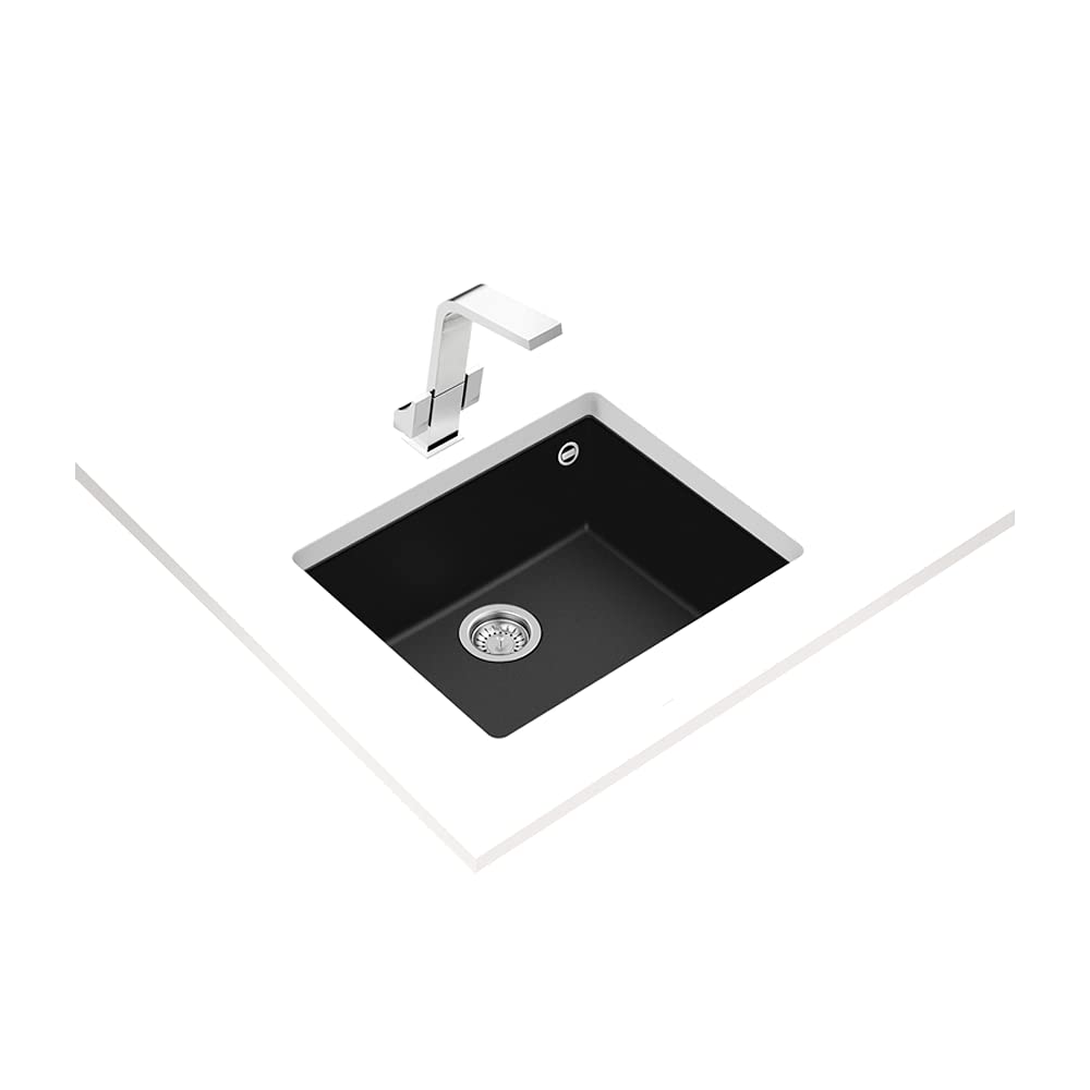 Teka - Fregadero Tegranite Square 50.40 Color Black Ref 115230020 Mueble De 60 Cm