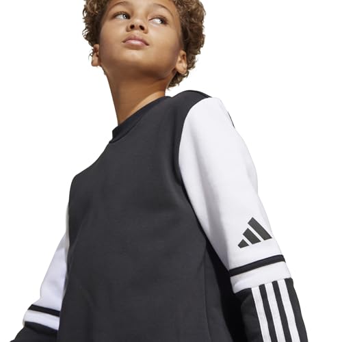 adidas Unisex Kinder Squadra25 Sweat Crew Kids Sweatshirt, Black/White, 5-6 Years – Ansicht 5