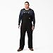 Dickies Men's Big-Tall Premium Insulated Duck Bib All, Black, X-Large/Tall