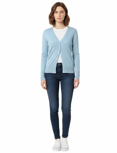 Image of Allsense Women's Long-Sleeve V-Neck Cardigan Sweater | Button Down, Lightweight Soft Knit