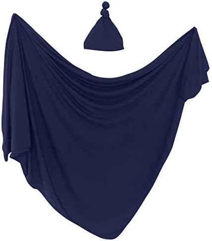 navy swaddle set