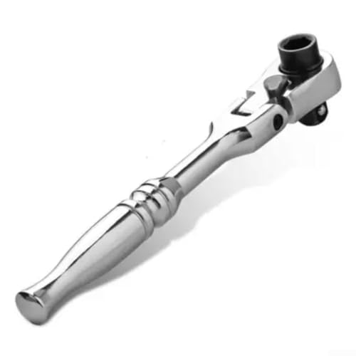 Image of BEAZOOM Flexible Head Ratchet Handle 1/4 Drive 5 Degree Swing(Round Handle)