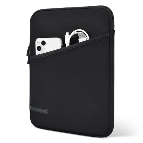 9-11 Inch Tablet Sleeve for 11 inch iPad Pro M5 M4 & Air M2 M3 2025, iPad A16 11th, 10.9 Air 5/4th, Galaxy Tab A9+/ S9 S8 Bag,Black