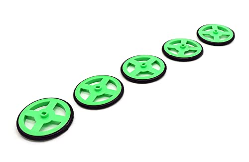 Image of Electronic Spices PACK OF 4 Plastic Project Wheels - Designed for Science and Engineering Car Projects (60mm x 6mm)