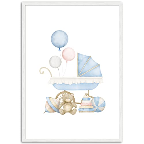 Art mural pour enfant et bébé : décoration murale encadrée 50x70