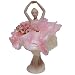 Ballerina di Danza Classica Bambola in Porcellana di capodimonte con Vestito Tulle Raso Pizzo con Fiori Rosa da Collezione Made in Italy introvabile Moderna Vintage rifinita